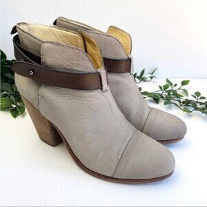 Rag & Bone 'Harrow' Ankle Boots in Gray Suede leather Size 7.5
